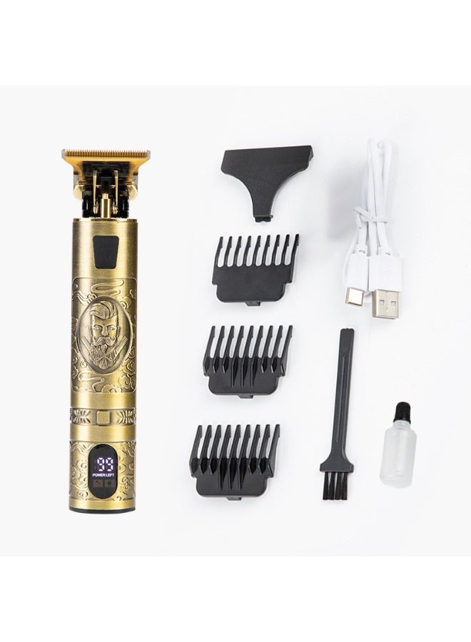 Professional Cordless Hair & Beard Trimmer Kit with T-Blade, USB Rechargeable - Image 2